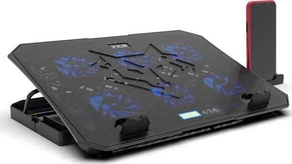 INC-617GMS Empousa Lcd Control Panel 6x60 mm 3200RPM 2xUSB Gamıng Notebook Cooler9 "-17" - Image 1
