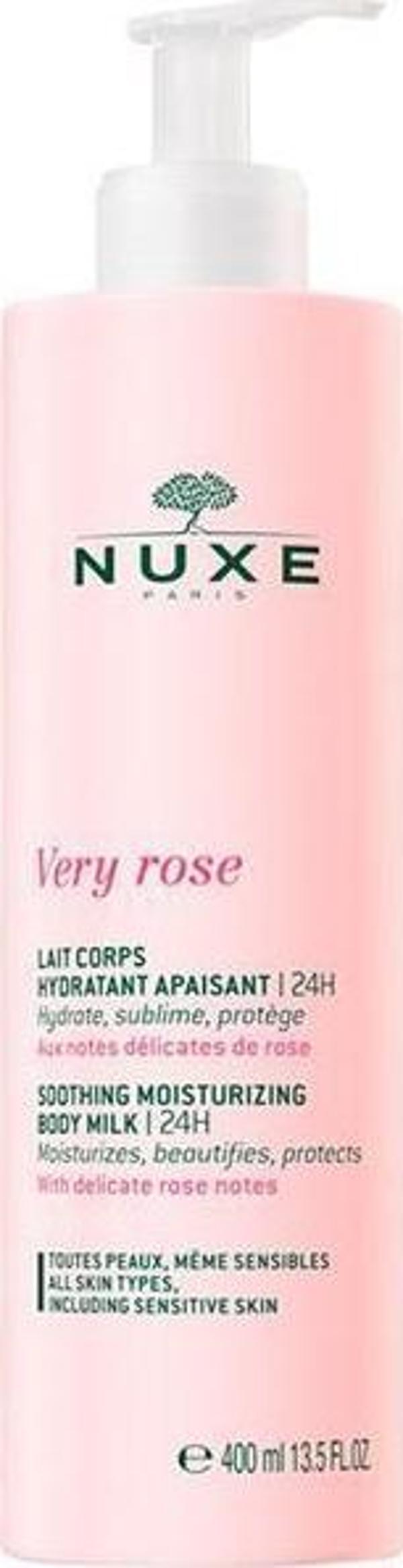Nuxe Very rose Soothing Moisturising Body Milk 400ml - Image 1