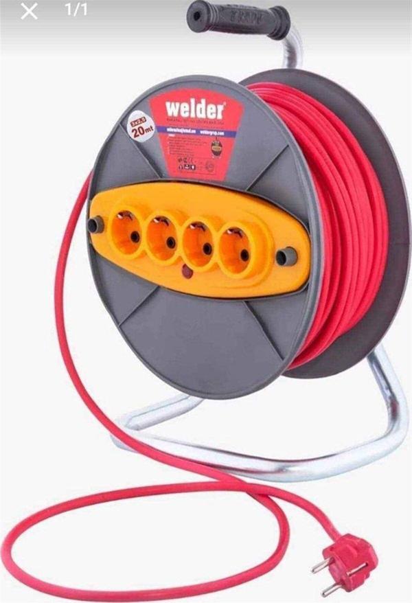More Home Welder Seyyar Makaralı Uzatma Kablo 3X2,5 Mm 20 Metre - Image 1
