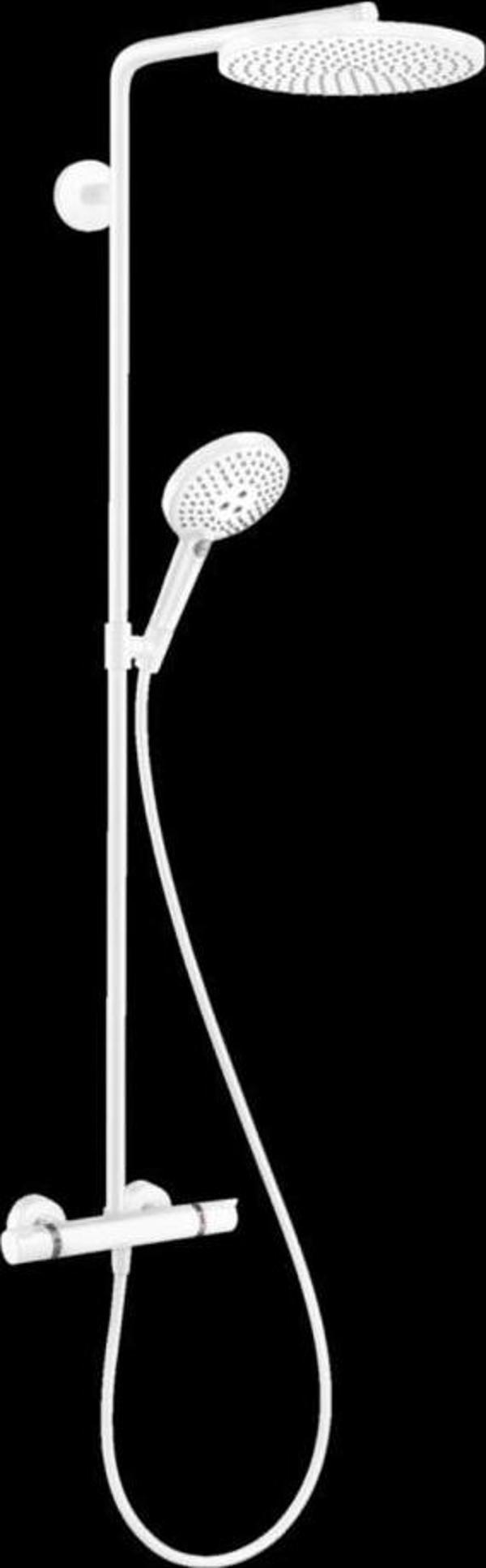Hansgrohe Raindance Select S 240 1 Jet Termostatik Duş Kolonu - Mat Beyaz 27633700 - Image 1