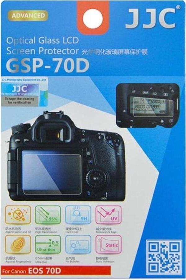 Jjc Gsp-70D Ultra Uyumlu Ince Lcd Ekran Koruyucu (Canon 70D/80D) - Image 1