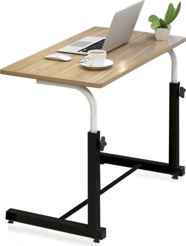 Depolife Ders Çalışma Notebook Laptop Masası Boyu Ayarlanabilir Çekyat Sehpası 60X44Cm Öğrenci Ders Faliyet - Image 1