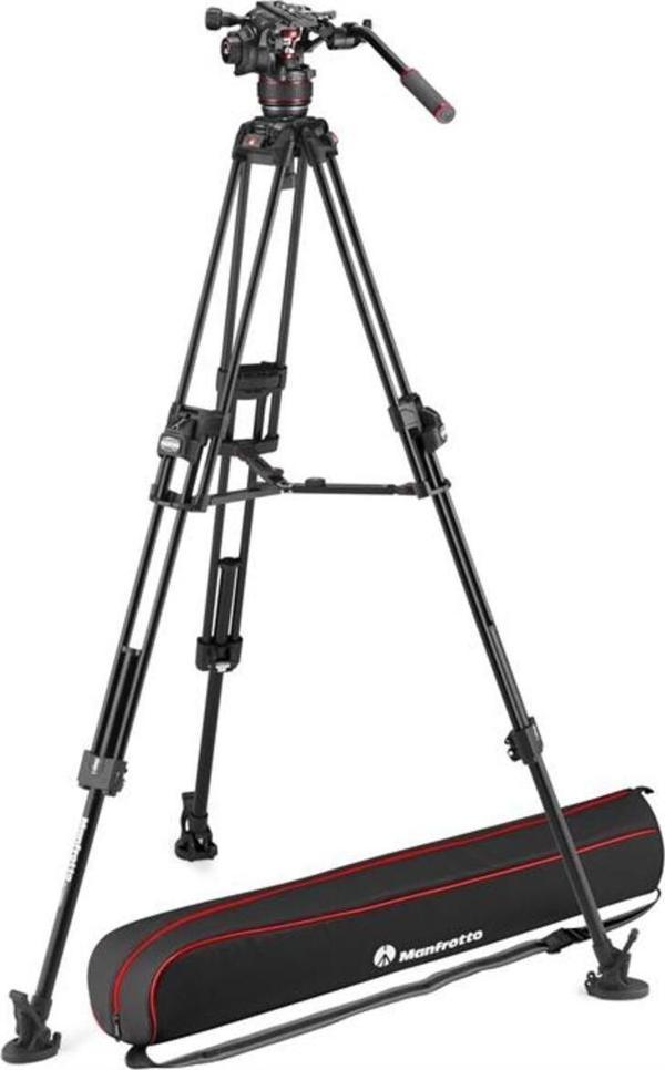 Manfrotto Mvk608Twınfa Nitrotech 608 & 645 Alu Twin Ftt Video Tripod - Image 1