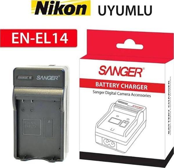 Sanger Nikon En-El14 Batarya Uyumlu Şarj Cihazı - Image 1