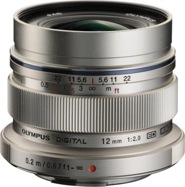 Olympus M.Zuiko 12Mm F/2.0 Lens (Silver) - Image 1