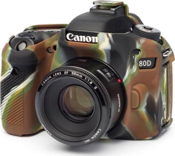 Easycover Discovered Uyumlu Silikon Kılıf (Canon Eos 80D Kamuflaj) - Image 1