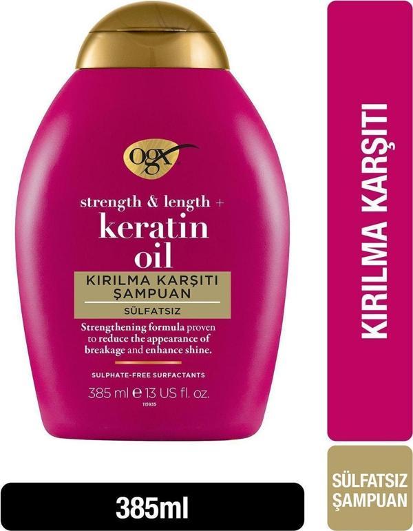 Ogx Kirilma Karşiti Keratin Oil Sülfatsız Şampuan 385 Ml - Image 1