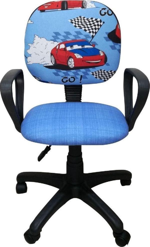 Depolife Çocuk Odası Ders Çalışma Ofis Koltuğu Yarış Arabası Desenli - Image 1