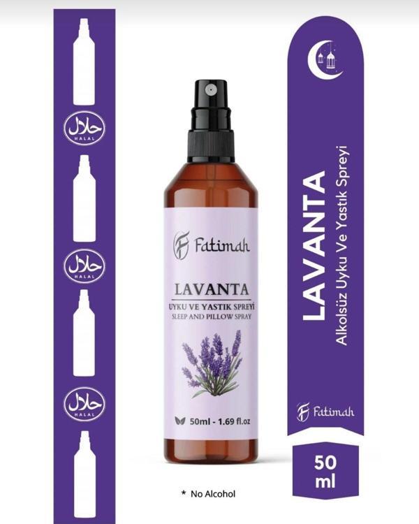 Fatimah Doğal Lavanta Kokulu Alkolsüz Uyku Ve Yastık Spreyi Natural Sleep And Pıllow Spray 50 Ml - Image 1