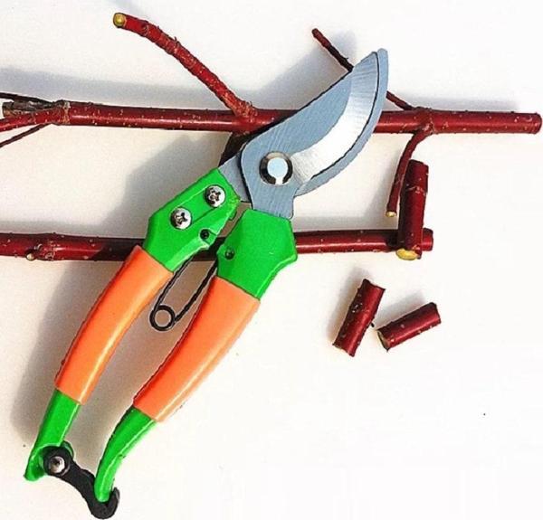 Depolife Bağ Bahçe Ağaç Dal Bitki Budama Kesme Makası Çelik Ağız Yaylı Kilitli Makas - Image 1