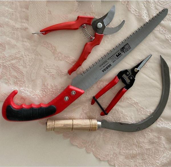 Depolife Bahçe Budama Makası Ve Agaç Dal Kesim El Testeresi Ot Çalı Kesme Orak 4 Parçalı Bitki Kesim Düzenle - Image 1