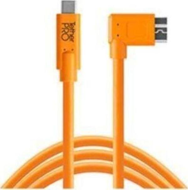 Tether Tools Tetherpro Usb-C To Usb 3.0 Micro-B Dik Açılı 4.6 M Bağlantı Kablosu - Image 1