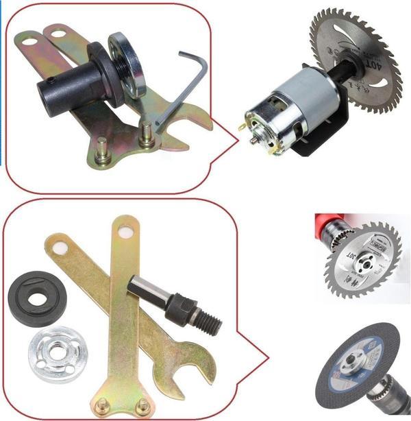 Depolife 8Mm Motor Kaplini Ve Matkap Için 2Li Disk Bağlama Adaptör Aparat Seti Okul Proje Ödev Uygulama Arge - Image 1