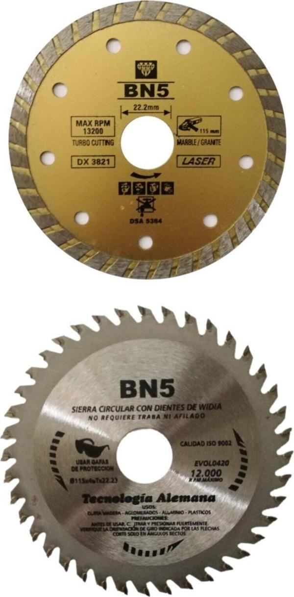 Bn5 Ahşap Kesici Mermer Fayans Kesme 115 Mm Disk Seti Spiral Taşlama Kesici Diskleri - Image 1