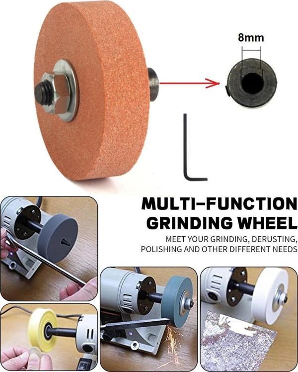 Depolife 8Mm Motor Mili İçin Bileme Taşı Ve Kaplin Motoru Bileme Makinesine Dönüştürme Seti Bıçak Satır - Image 1