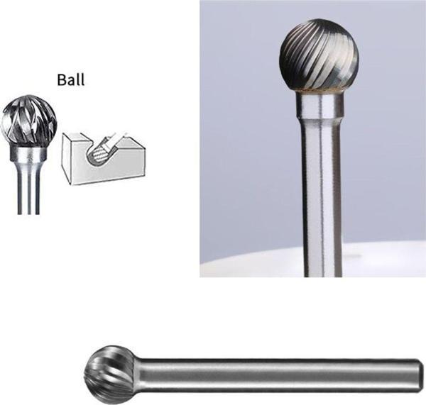 Depolife Yoğun Karbür Çelik Tungsten 4Mm Cnc Router , Dremel Vb. Yuvarlak Kafa Carbide - Image 1