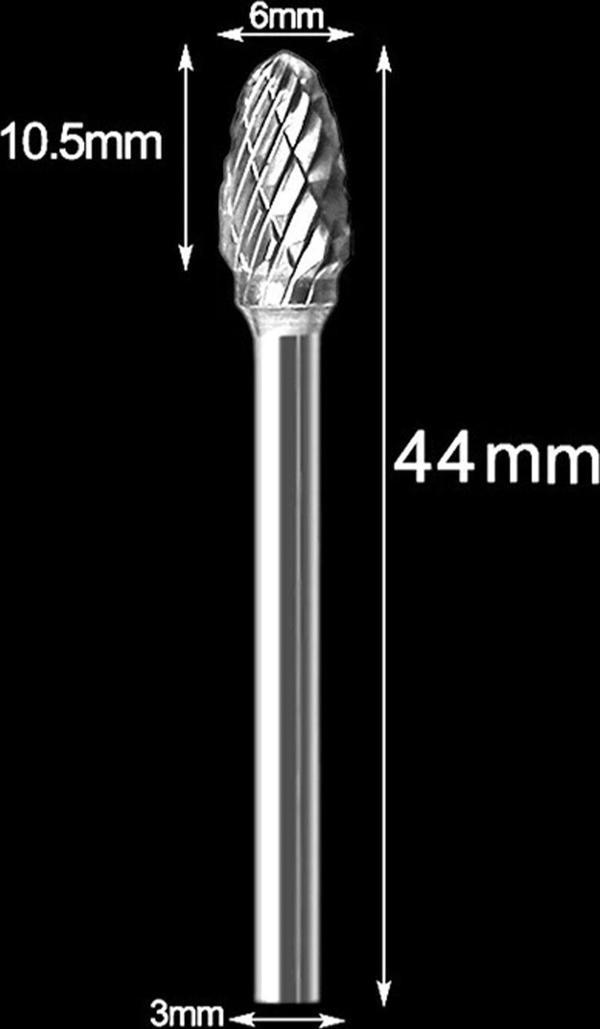 Depolife Yoğun Karbür Çelik Tungsten 6 Mm Cnc Router , Dremel Vb. Yuvarlak Kafa Carbide Uç Konik - Image 1