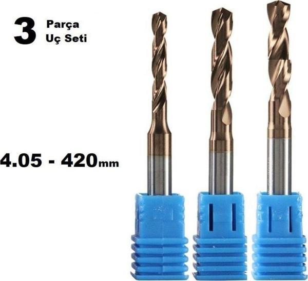 Depolife 3 Parça Yönlendirici Bit End Mill Freze Cnc Kesici Ahşap Alüminyum Freze Flüt 4.05 - 4.20Mm Carbide - Image 1