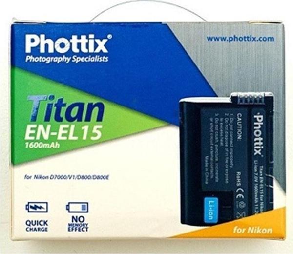 Phottix Titan Nikon En-El15 Batarya - Image 1