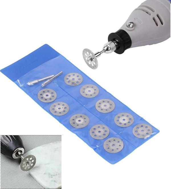 Depolife Turbo Delikli Elmas Mini Daire Testere Bıçakları 10Lu Cam Metaal Fayans Kesme Diski - Image 1