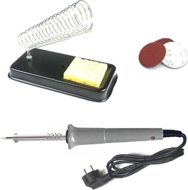 Depolife 40 Watt Profesional Kalem Havya Lehim Pompası Sehpası Lehim Pastası Elektronikçi Takım Seti - Image 1