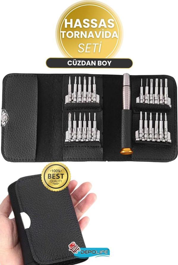 Depolife Mini Hassas Tornavida Seti Cep Telefonu Notebook Saat Saatçi Torx Altıgen Yıldız Saatci Tamir Seti - Image 1