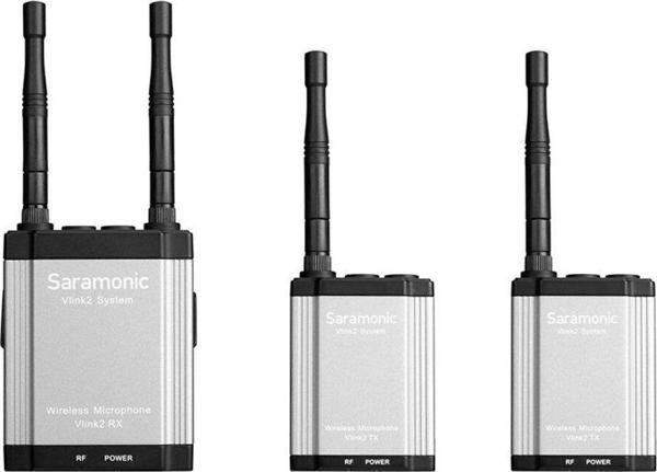 Saramonic Vlink2 Kit2 (Tx Tx Rx) 2.4 Ghz Kablosuz Mikrofon Sistemi - Image 1