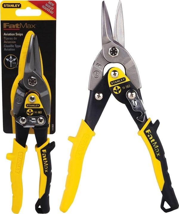 Stanley 250 Mm Saç Teneke Alüminyum Kesme Makası Düz Ağızlı Fatmax Kaportacı - Image 1