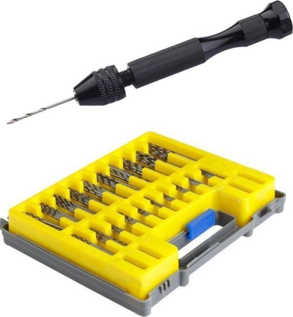 Depolife Hss Çelik 150 Parça Kutulu Matkap Uç Seti 0.4Mm - 3.2Mm El Matkabı Seti Çantalı Mikro El Mengenesi - Image 1