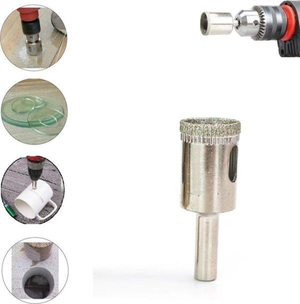 Depolife Mermer Granit Fayans Porselen Cam 22Mm Yuvarlak Delme Pancı Elmas Uçlu Delik Açma Karot Matkap Ucu - Image 1