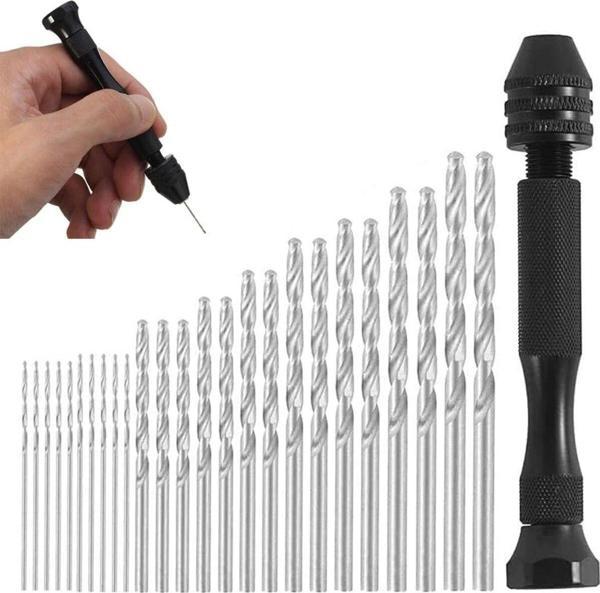 Depolife Mini El Matkap 25Li Matkap Ucu 0,5 – 3,0 Mm Hassas El Matkabı Seti Metal Ahşap Kuyumcu Model Yapımı - Image 1