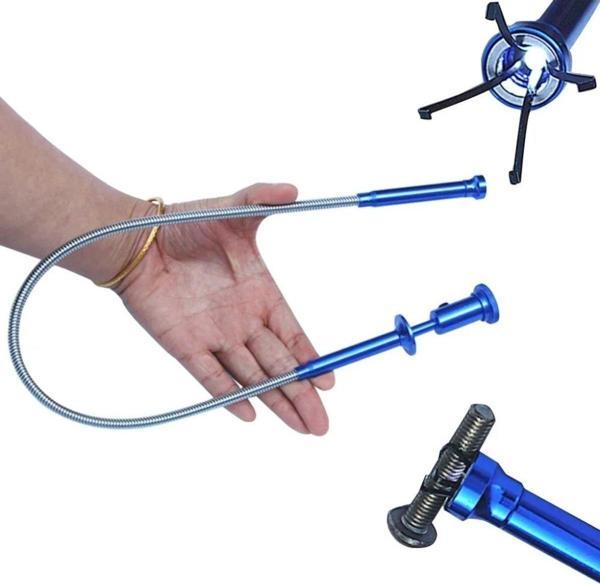 Depolife Spiral Esnek Mıknatıslı Işıklı Kancalı Kıskaç 62Cm Manyetik Vida Tutucu Güçlü Çelik Çene - Image 1