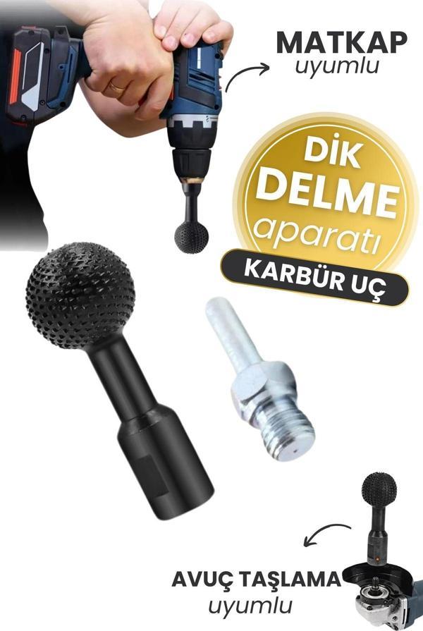 Depolife Küresel Ahşap Oyma Top Törpü Aşındırma Sondaj Topu Avuç Taşlama Ve Matkap İçin Ağaç İşleme Aleti - Image 1