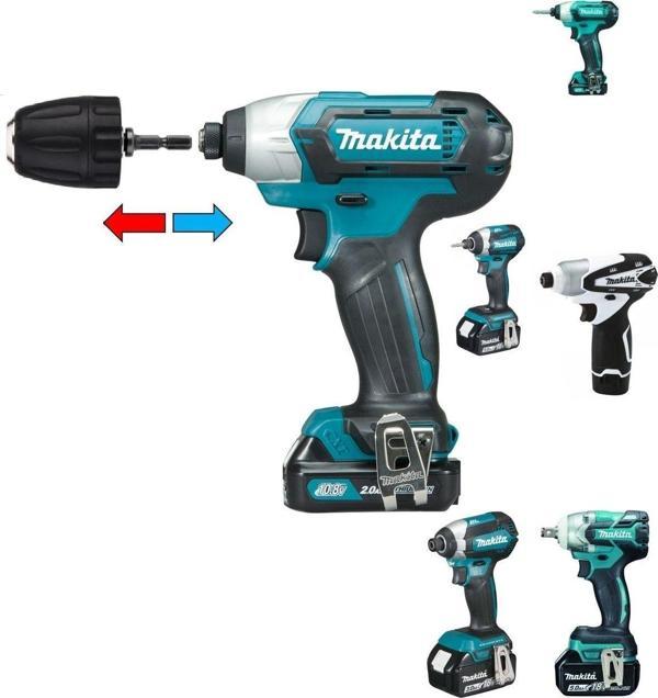 Depolife Makita Dtd146Sfe3 Td110Dwae Dtw1001Rtj Td110Dwae Dtd154Rfj Df033Dwae Td090Dwe Akülü Şarjlı Mandren - Image 1