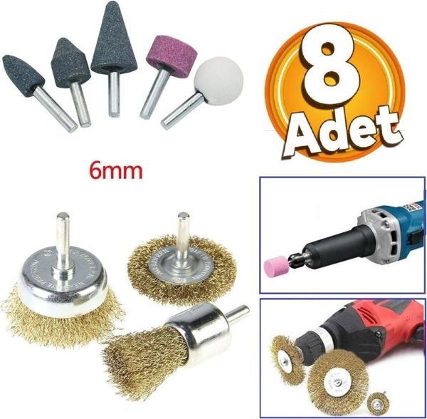 Depolife Matkap Için Taş Zımpara Tel Fırça Çanak Fırça Zımparalama Delme Taşlama Pas Temizleme Hazırlama Seti - Image 1