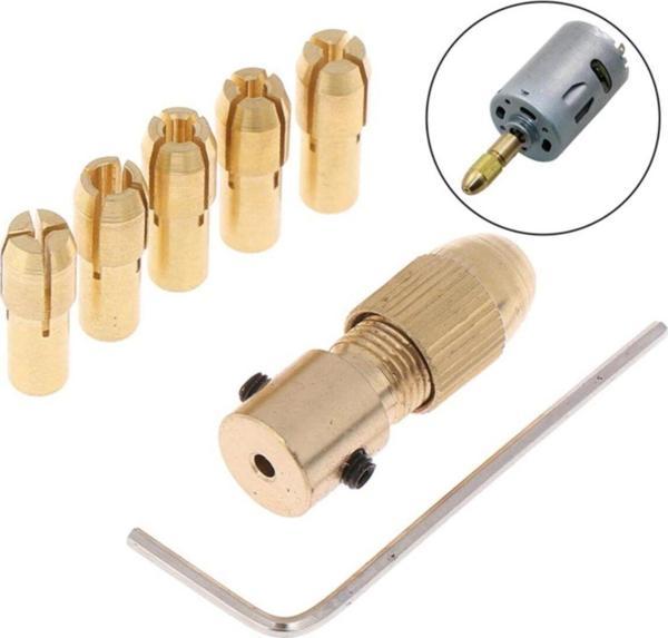 Depolife Motor Için Küçük 3 Çene Pesnli Mandren 3.2Mm Motor Girişli Okul Proje Ödev Uygulama Hobi - Image 1