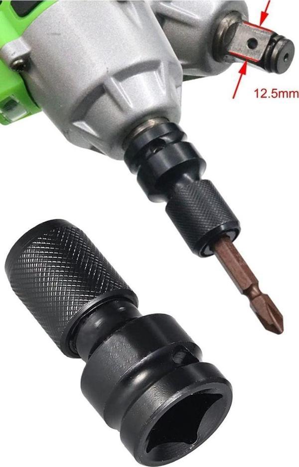 Depolife Somun Sökme Darbeli Matkap Makinesi İçin Mandrenli Bits Adaptörü Tornavida Vidalama Sökme Takma - Image 1