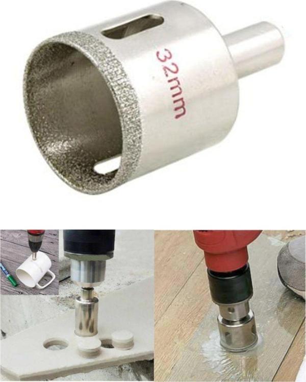 Depolife Mermer Granit Fayans Seramik Delme Elmas Uç 32Mm Karot Matkap Uç - Image 1