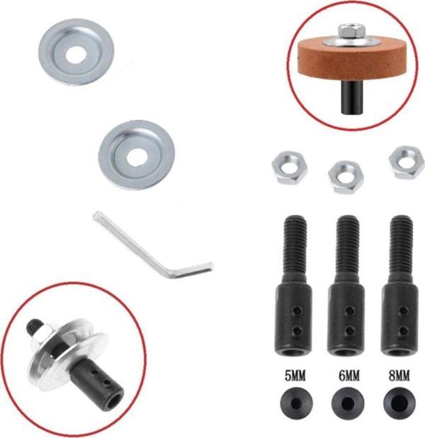 Depolife Motor Için Bağlantı Şaftı Somunlu Kaplin Mandren Adaptör 5Mm 6Mm 8Mm Mil Uyumlu 3Lü Bağlama Mili - Image 1