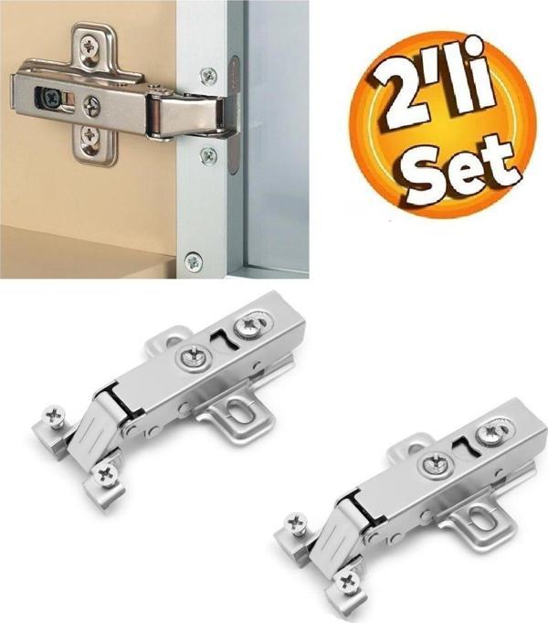 Depolife Menteşe Alüminyum Kapak Menteşesi Metal Profil Çerçeve Menteşesi 2 Adet Takım - Image 1