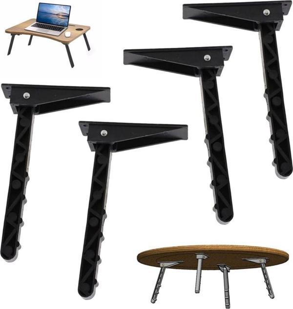 Depolife Sofra Ayağı (4 Adet) Katlanır 20Cm Ayak Sofra Sehpa İçin Plastik Açılı Katlamalı Ayak 4Lü - Image 1
