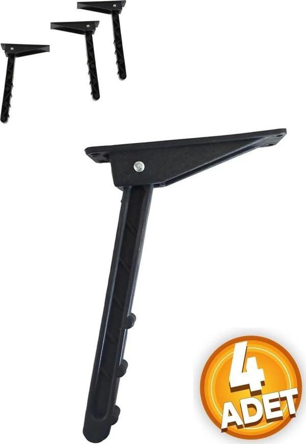 Depolife Yer Sofrası Ayağı Katlanır 4 Adet, Sevis Sehpası Sini Ayakları Katlanır Plastil 4 Adet Ayak Seti - Image 1