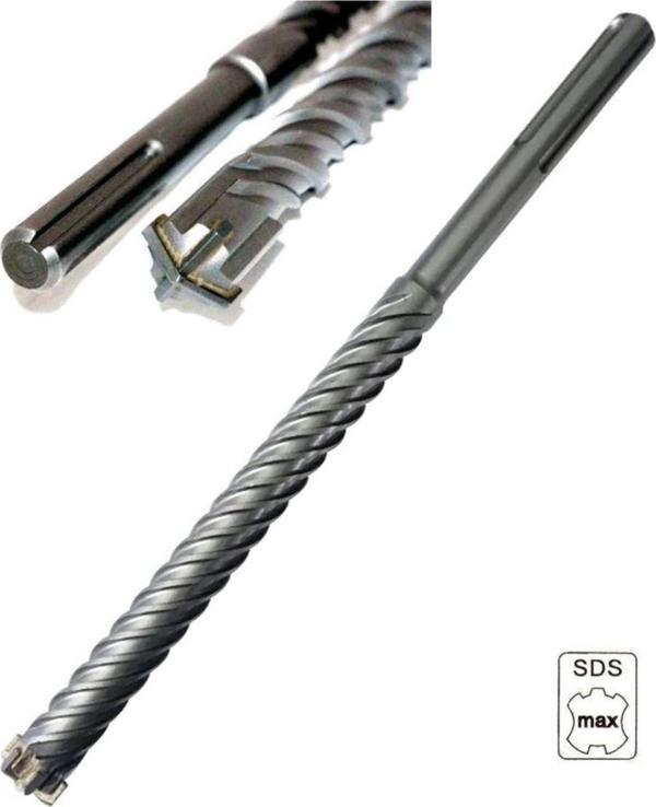 Depolife Sds Max Kırıcı Delici Için Matkap Ucu 20Mm 4 Elmas/Flüt Elmaslı Sdsmax 20Mmx540Mm - Image 1