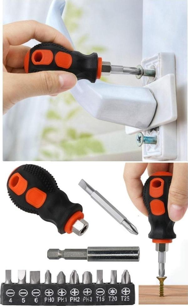 Depolife Tornavida Uç Seti Mıknatıslı Uzatma Altıgen Bits Adaptörü 1/4 Hex Vidalama Uç Seti - Image 1