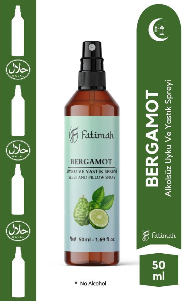 Fatimah Doğal Bergamot Kokulu Alkolsüz Uyku Ve Yastık Spreyi Natural Sleep And Pıllow Spray 50 Ml - Image 1