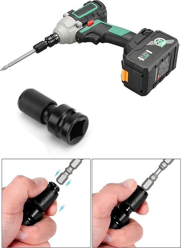 Depolife 1/2 Matkap Chuck Mandrenli Adaptör Somun Sökme Makinesini Hex Bits Uç Dönüştürme Paratı - Image 1