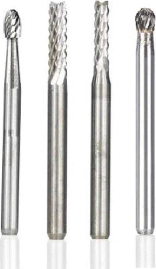 Depolife Cnc Freze Için Kesici Karbür Uç Seti Yoğun Çelik Ahşap Metal Alüminyum Pleksi Carbide Tungsten 4 Lü - Image 1