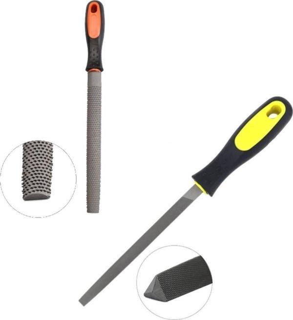 Depolife Üçgen Saplı Eğe Ve Balık Sırtı Törpü Seti Büyük Boy 32Cm Ege Takımı 2 Parça - Image 1