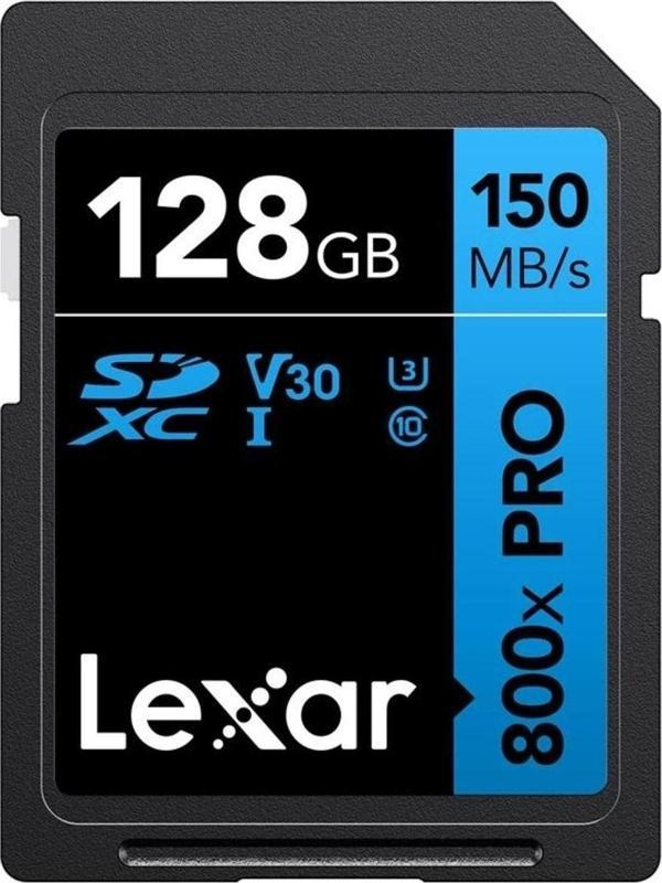 Lexar 128Gb Lsd0800P128G-Bnnng Professıonal 800X Pro Sdxc Uhs-I Cards Up To 150Mb/S Read 45Mb/S Wrıt - Image 1