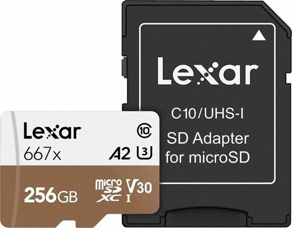 Lexar 256Gb 667X Microsdxc Hafıza Kartı Sd Adaptör - Image 1